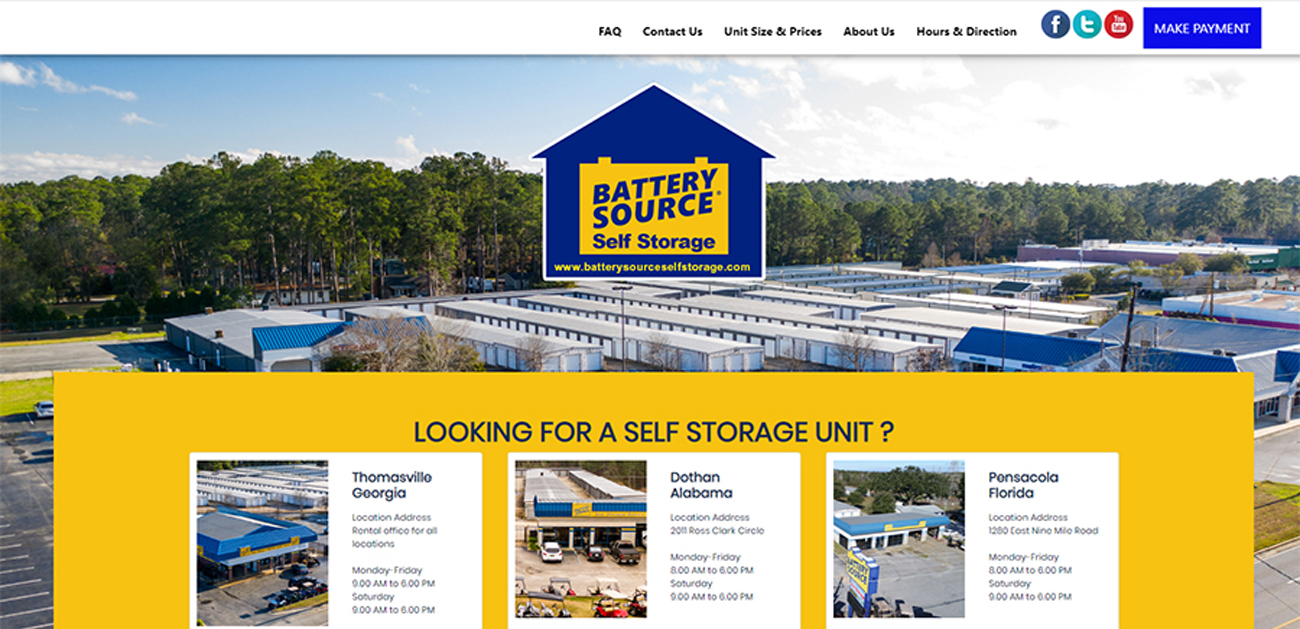 Website Development for Self Storage