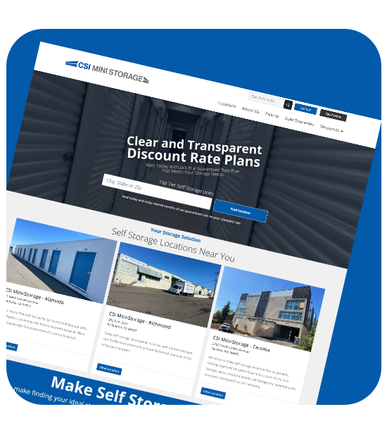 CSI Mini Storage Website
