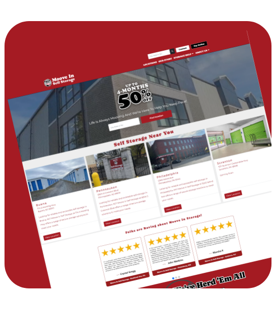 Move In Self Storage Website