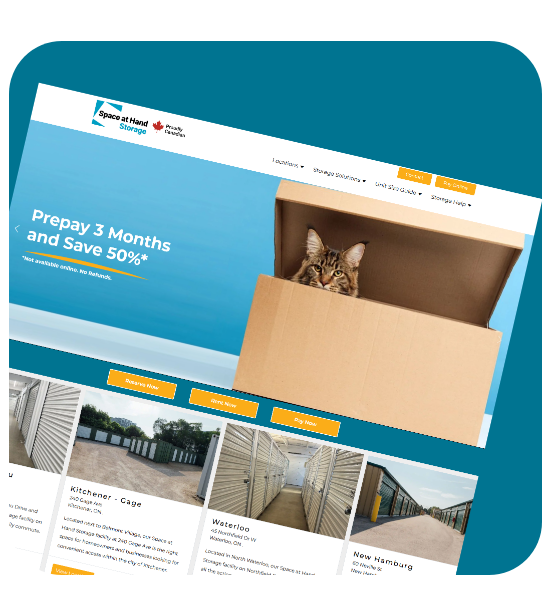Space at Hand Storage Website